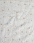 White Daisy Swaddle print.