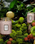 PANJORE LYCHEE LARGE JAR CANDLE in nature backdrop