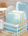 Stasher bags in dish rack