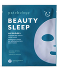 Dark blue beauty sleep mask packaging