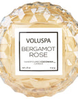 Bergamot Rose Macaron Candle lid