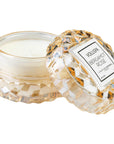 Bergamot Rose Macaron Candle on white background
