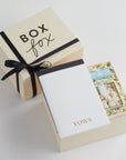 BOXFOX Something Blue Gift Box filled with Ivory crinkle paper