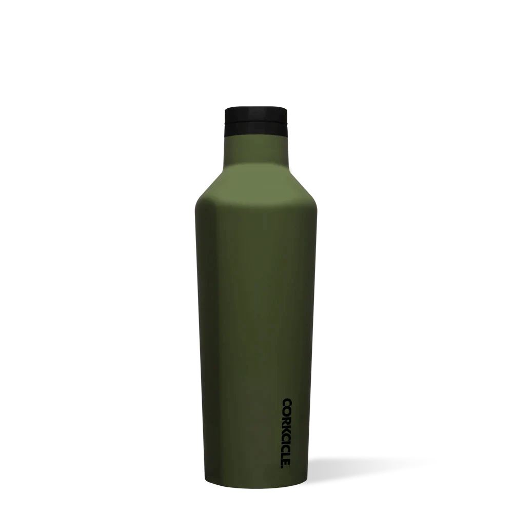 matte olive insulated canteen