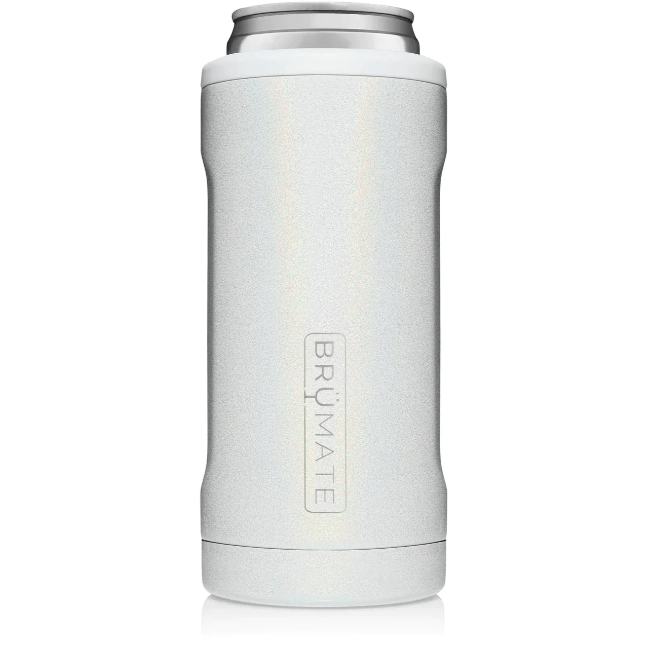 glitter white slim hopsulator for slim 12 oz cans.