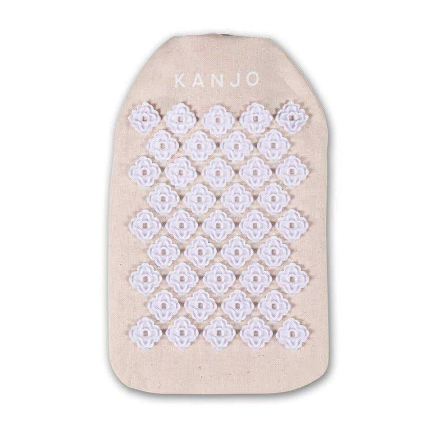 Tan muslin bag with acupressure points.