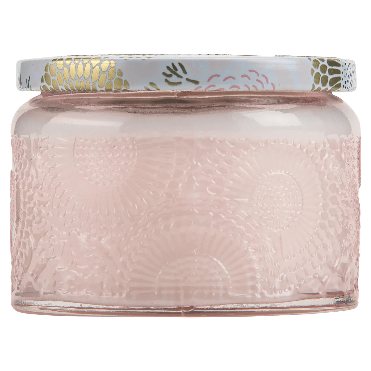 Panjore Lychee Petite Glass Jar Candle side photo