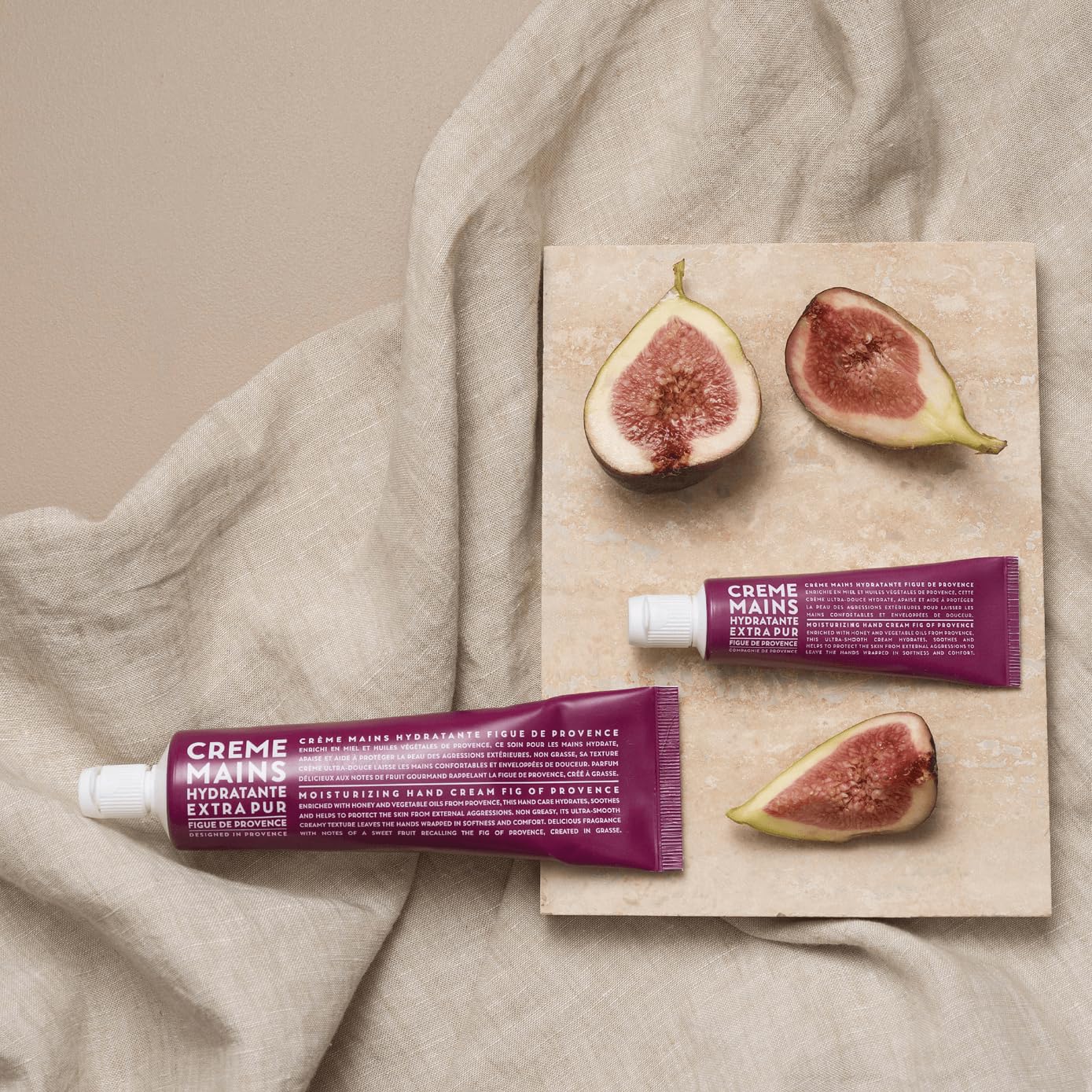 Fig Travel Hand Cream in situ with figs