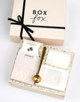 Coffee gift box packed with gift items inside