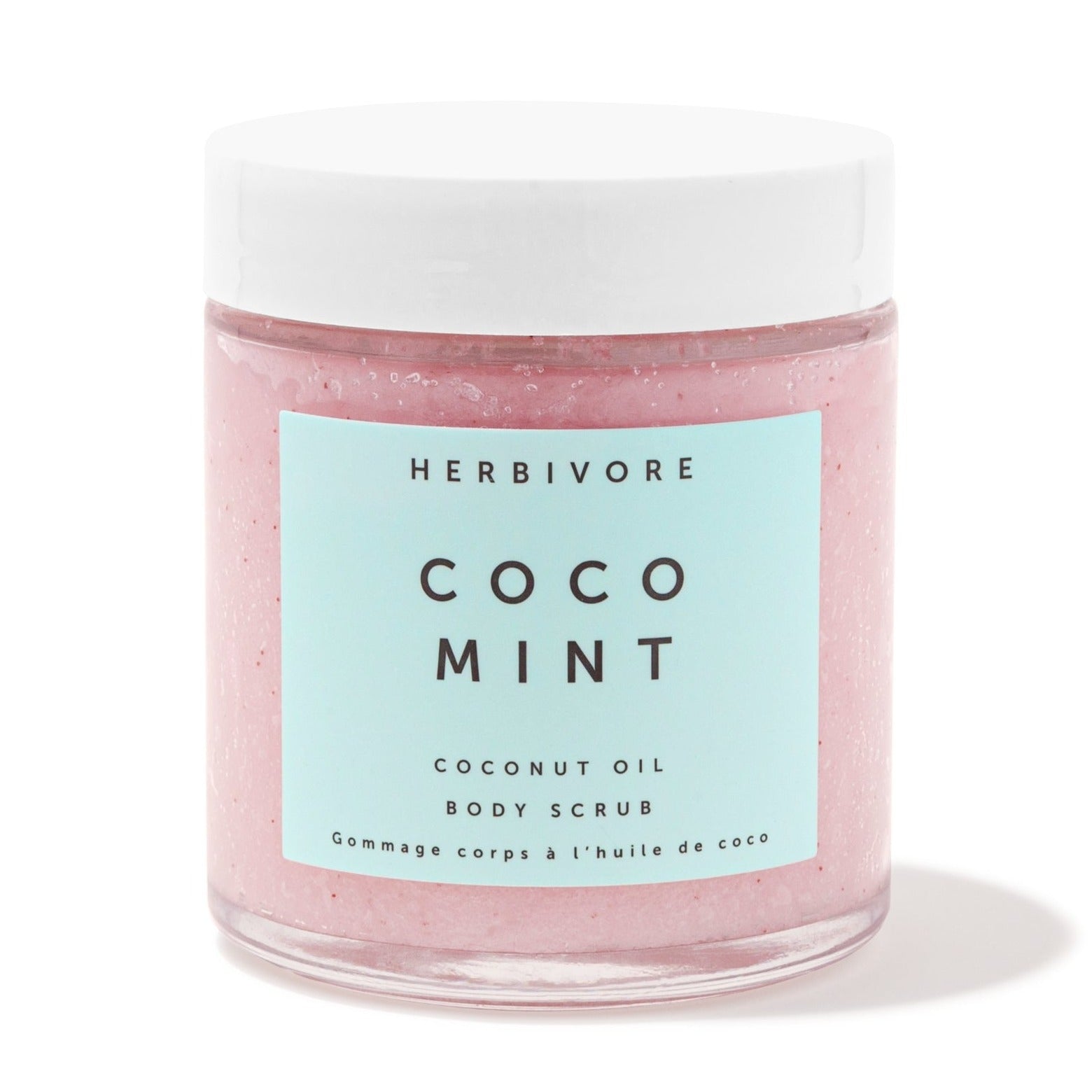 COCO Mint Body Scrub by Herbivore on White Background