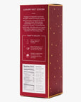 The back of the red box with description of product and with Nutrition Facts. 