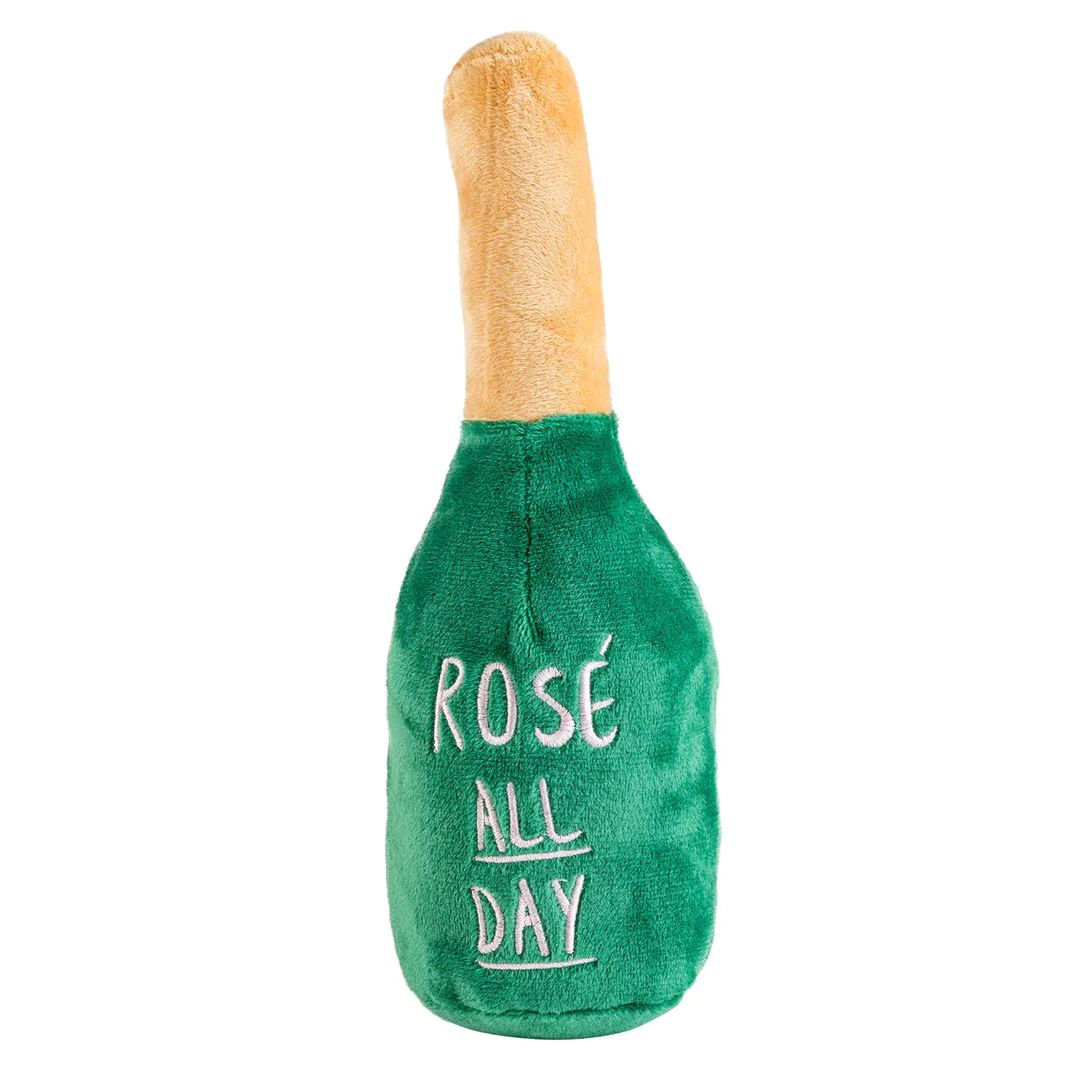 Back of Woof Clicquot Rose&#39; Champagne Bottle
