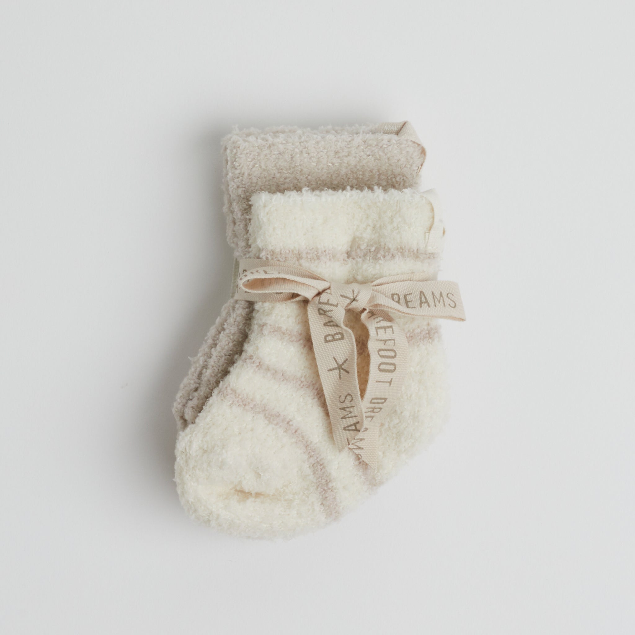 Stone Infant Cozy Sock Set on white background