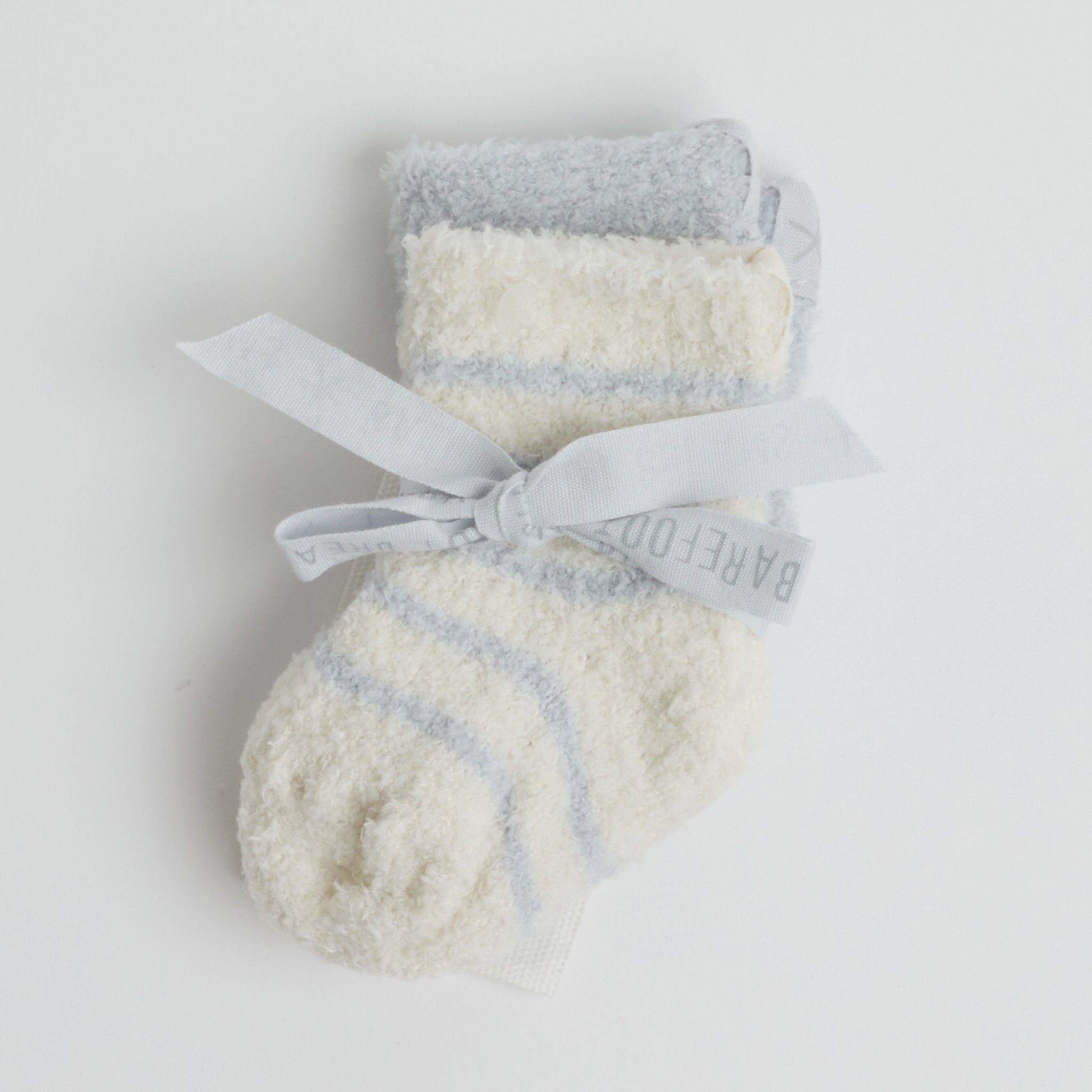 Blue Infant Cozy Sock Set on white background