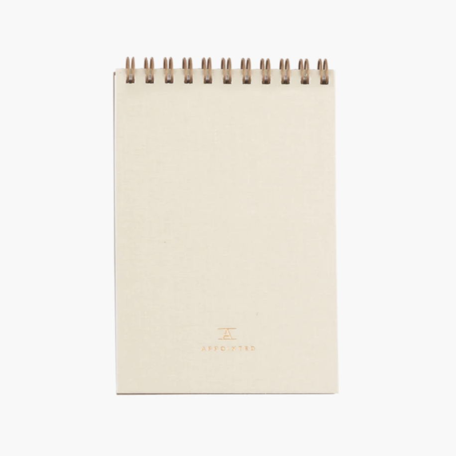 Natural Linen Pocket Notepad