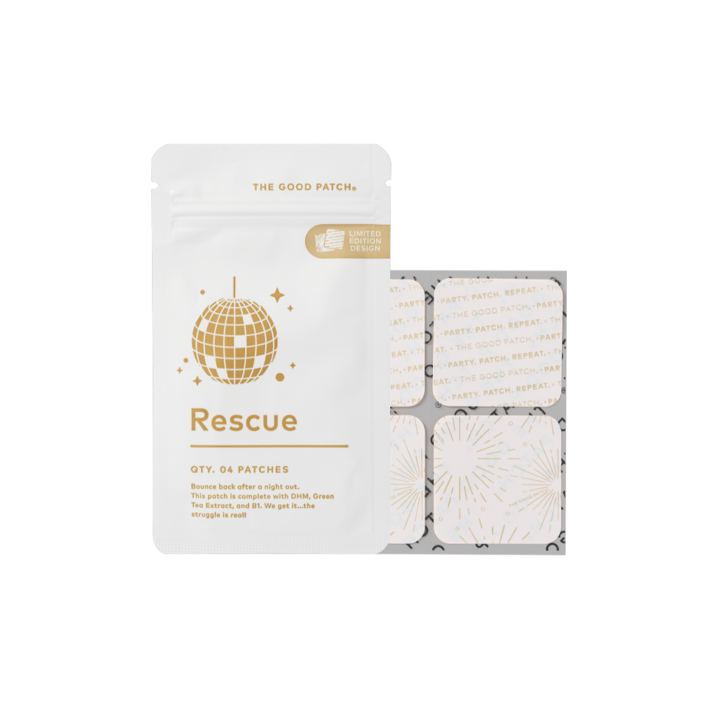 Gold + White Rescue Hangover Patches