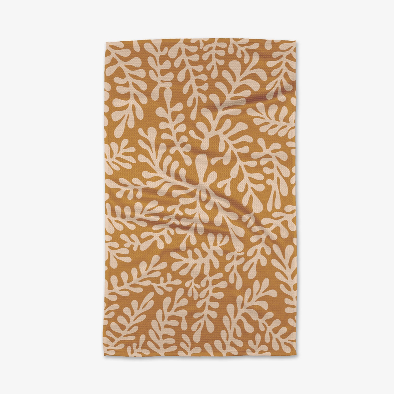 Golden Fall Tea Towel on white background
