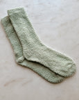 flat green socks