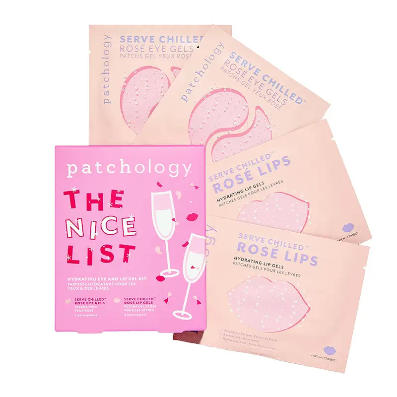 The Nice List by Patchology eye gel and lip gel kit