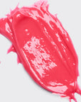 Pink lip gloss smear